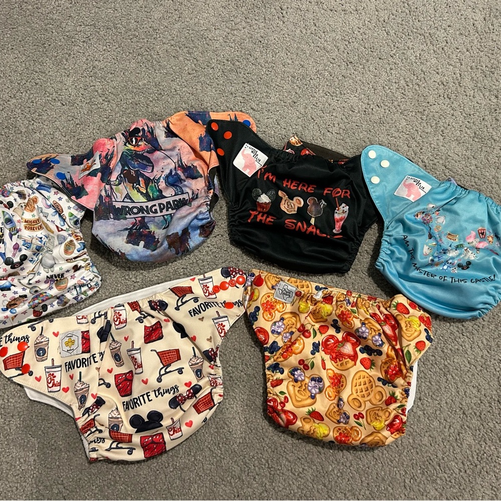Colorful Kids Diaper Covers Set